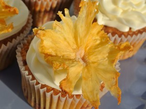 Pineapple and Raspberry Cupcakes